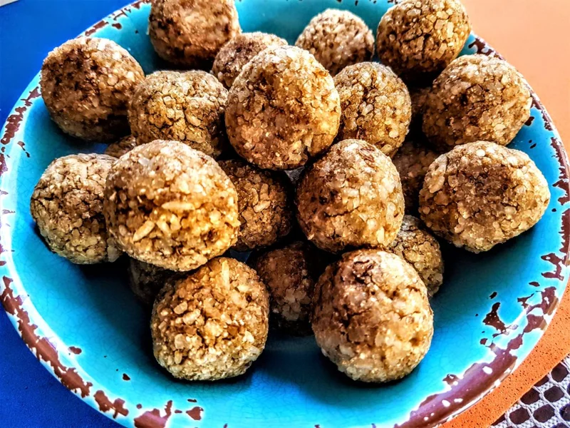 Bolinho de lentilha com arroz arbóreo