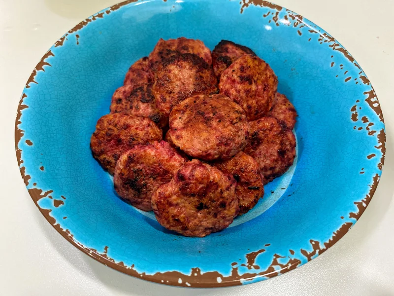 Hamburguinho de frango aperitivo