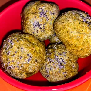 MP - Pão integral de cenoura com espinafre e chia