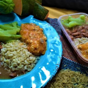 AV - Picadinho de filé de sobrecoxa com abóbora