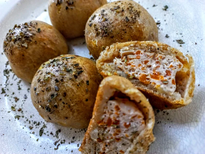 MP - Mini Hamburguinho de frango do picotico