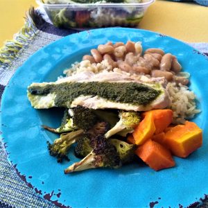 FISH - Filé de pescada ao azeite de manjericão