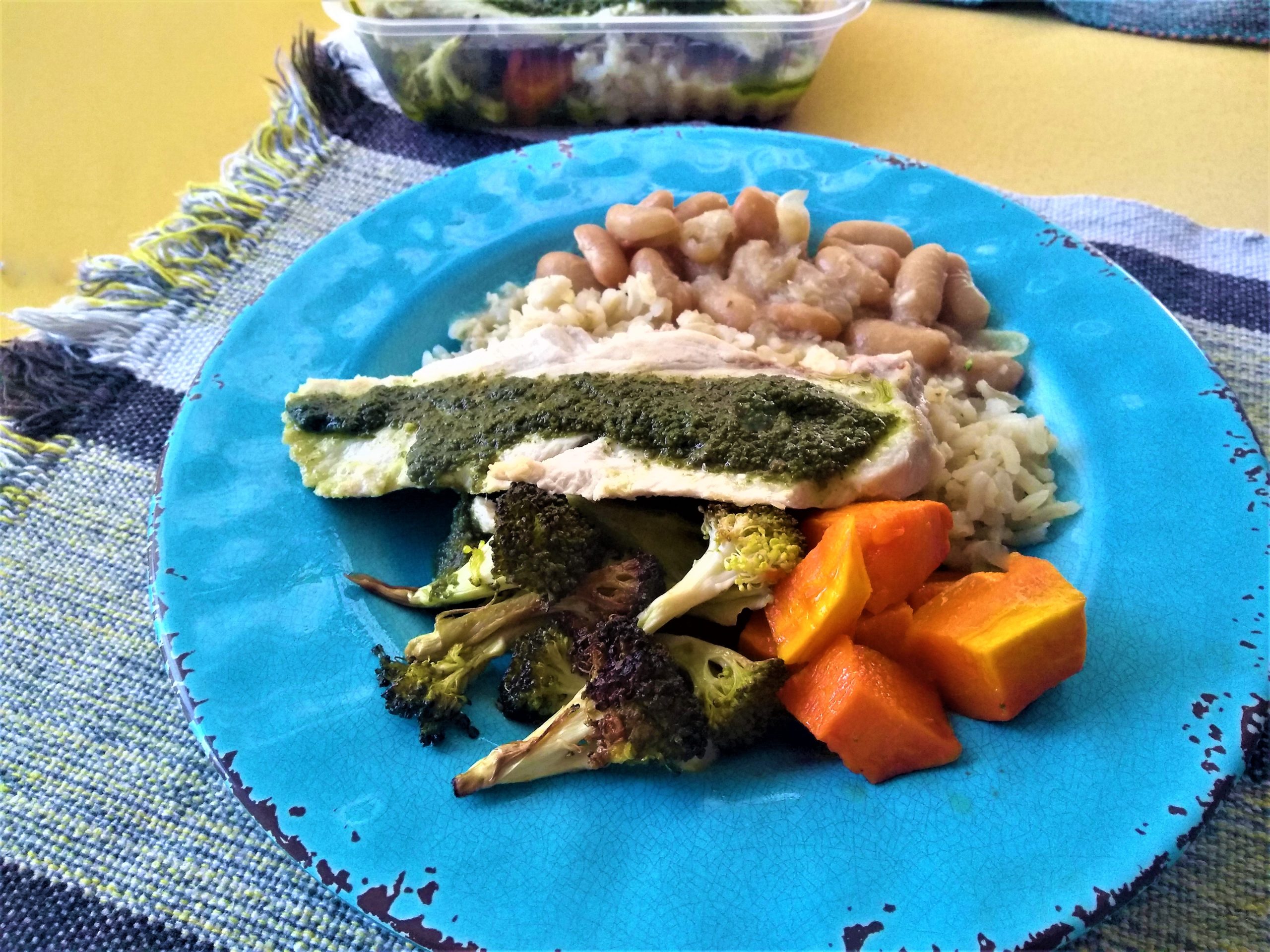 FISH - Filé de pescada ao azeite de manjericão