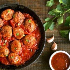 PR - Almondegas de frango ao pomodoro - linha PICOTICO