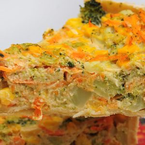 Empadão colorido de legumes