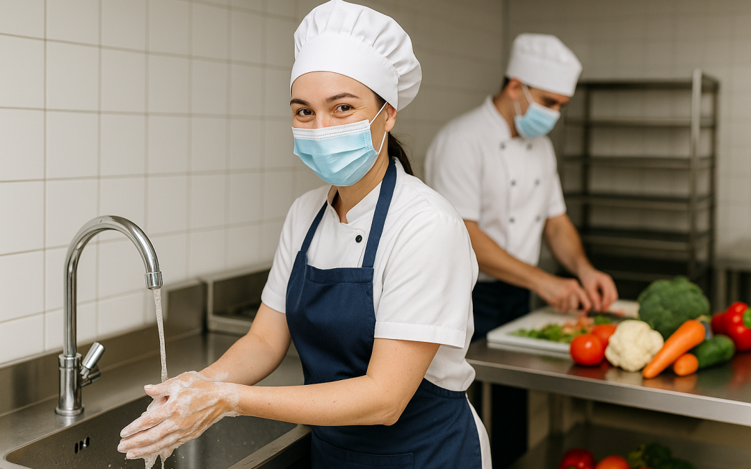 Uso de Luvas Descartáveis na Cozinha